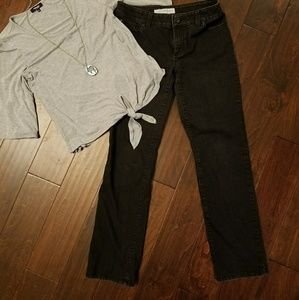Chico's Platinum Denim Black Jeans